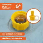 Basen dla psa ze zraszaczami, średnica 120 cm, wysokość brzegu 30 cm – Coolpets Splash Sprinkler Pool - obrazek 3