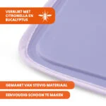 Mata chłodząca dla psów z żelem stałym, liliowa, XL 120 x 70 cm – Coolpets Gel Cooling Mat - obrazek 5