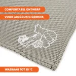 Chłodząca bandana dla psów, beżowa, L, 85 x 40 cm – Coolpets Cooling Bandana - obrazek 6