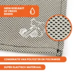 Bandana chłodząca dla psa, beżowa, M, 65 x 30 cm – Coolpets Cooling Bandana - obrazek 3