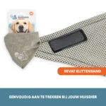 Bandana chłodząca dla psa, beżowa, M, 65 x 30 cm – Coolpets Cooling Bandana - obrazek 5