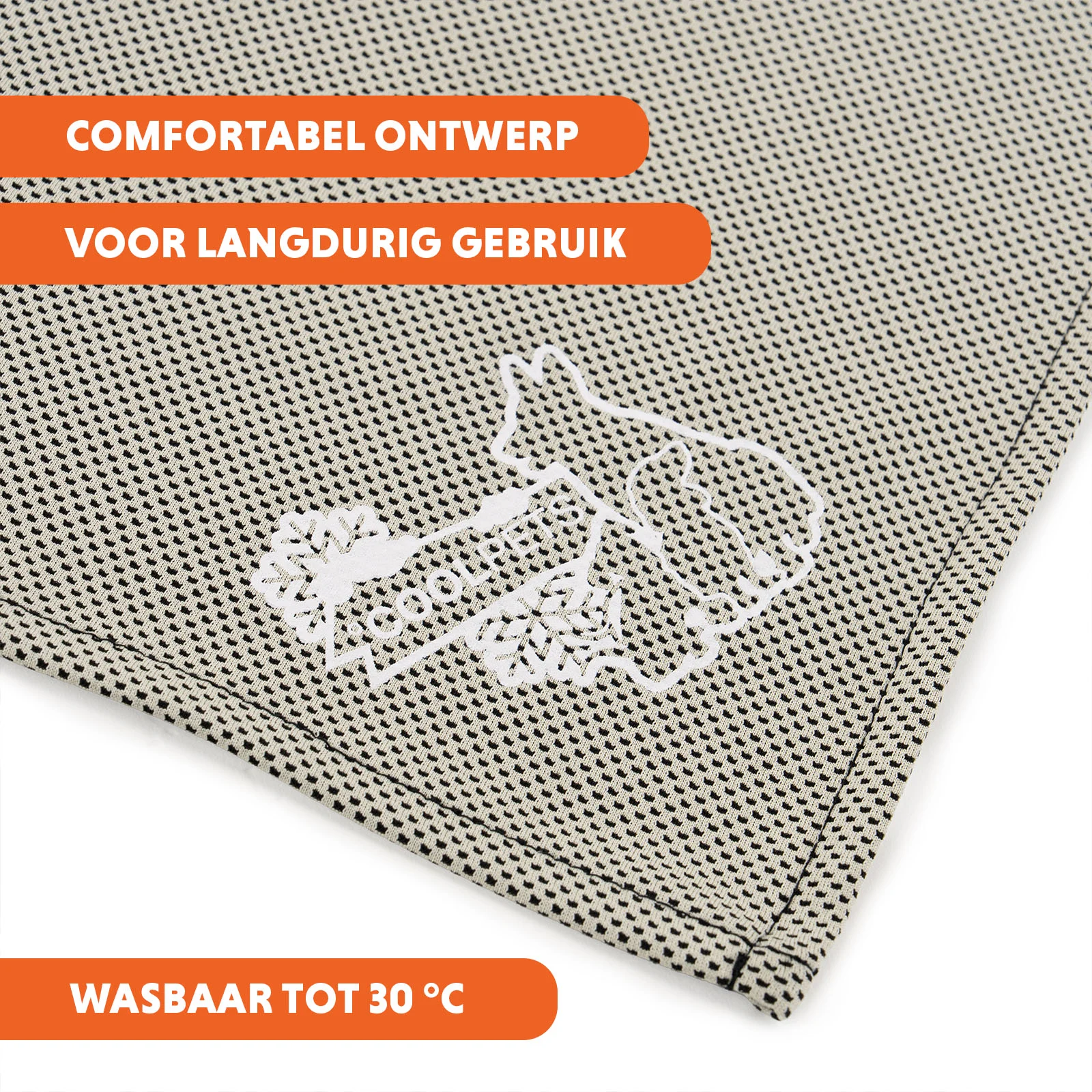 Bandana chłodząca dla psów, beżowa, S, 45 x 20 cm – Coolpets Cooling Bandana - obrazek 6