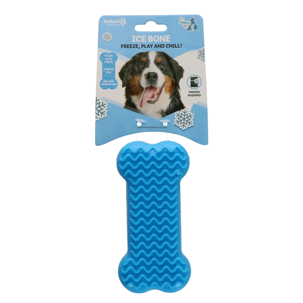 Chłodząca zabawka w kształcie kości dla psów, do napełniania wodą, 14 x 6,7 x 3,8 cm – Coolpets Ice Bone - obrazek 1