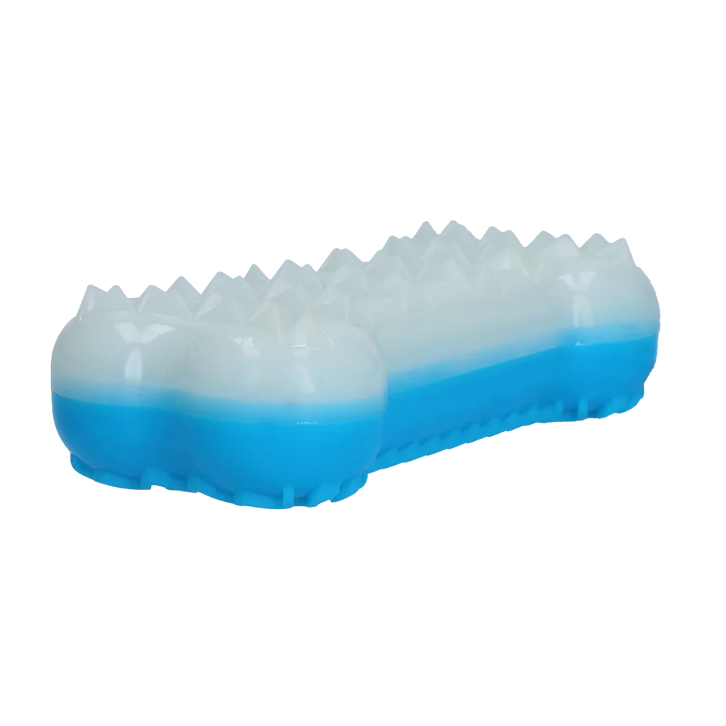 Chłodząca zabawka w kształcie kości dla psów, do napełniania wodą, 14 x 6,7 x 3,8 cm – Coolpets Ice Bone - obrazek 3