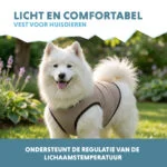 Kamizelka chłodząca dla psa, aktywowana wodą, L, długość grzbietu 35 cm – Coolpets Cooling Vest - obrazek 4
