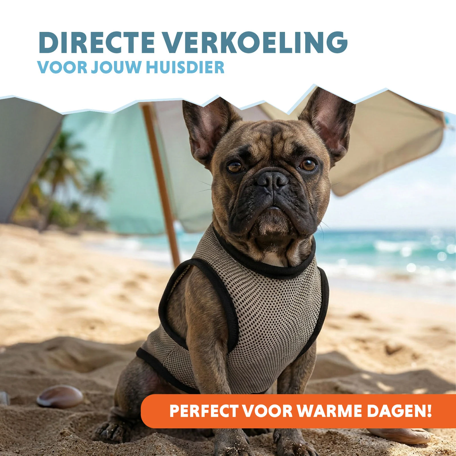 Kamizelka chłodząca dla psa, aktywowana wodą, S, długość grzbietu 25 cm – Coolpets Cooling Vest - obrazek 2