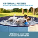 Składany basen dla psa z antypoślizgowym dnem, ø 100 x 30 cm – Coolpets Splash Dog Pool - obrazek 4