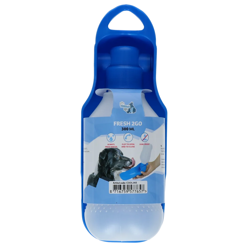 Butelka do picia dla psa na spacer i w podróż, 300 ml – Coolpets Fresh 2GO - obrazek 1