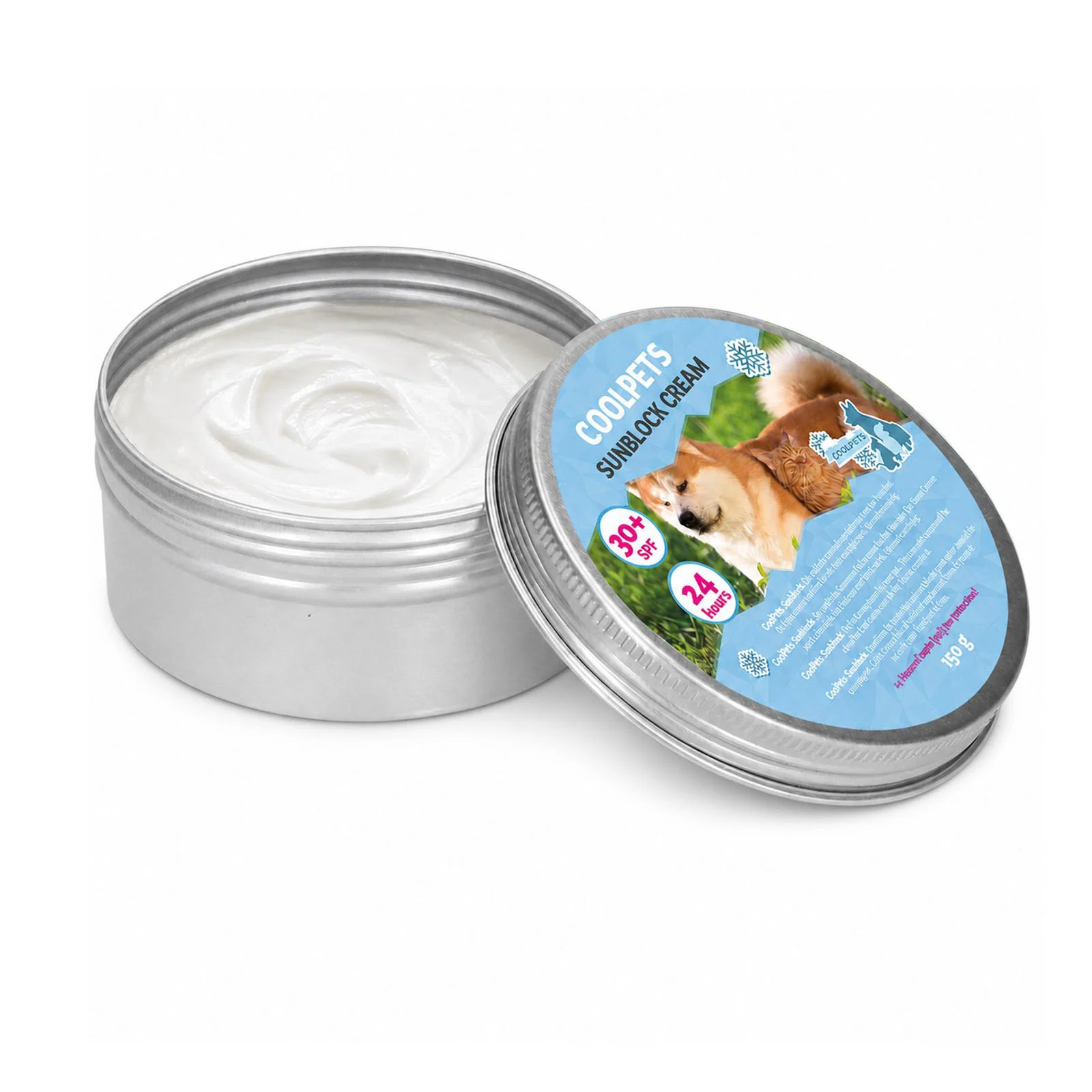 Krem przeciwsłoneczny dla psów, SPF 30+, 150 g – Coolpets Sunblock Creme - obrazek 1