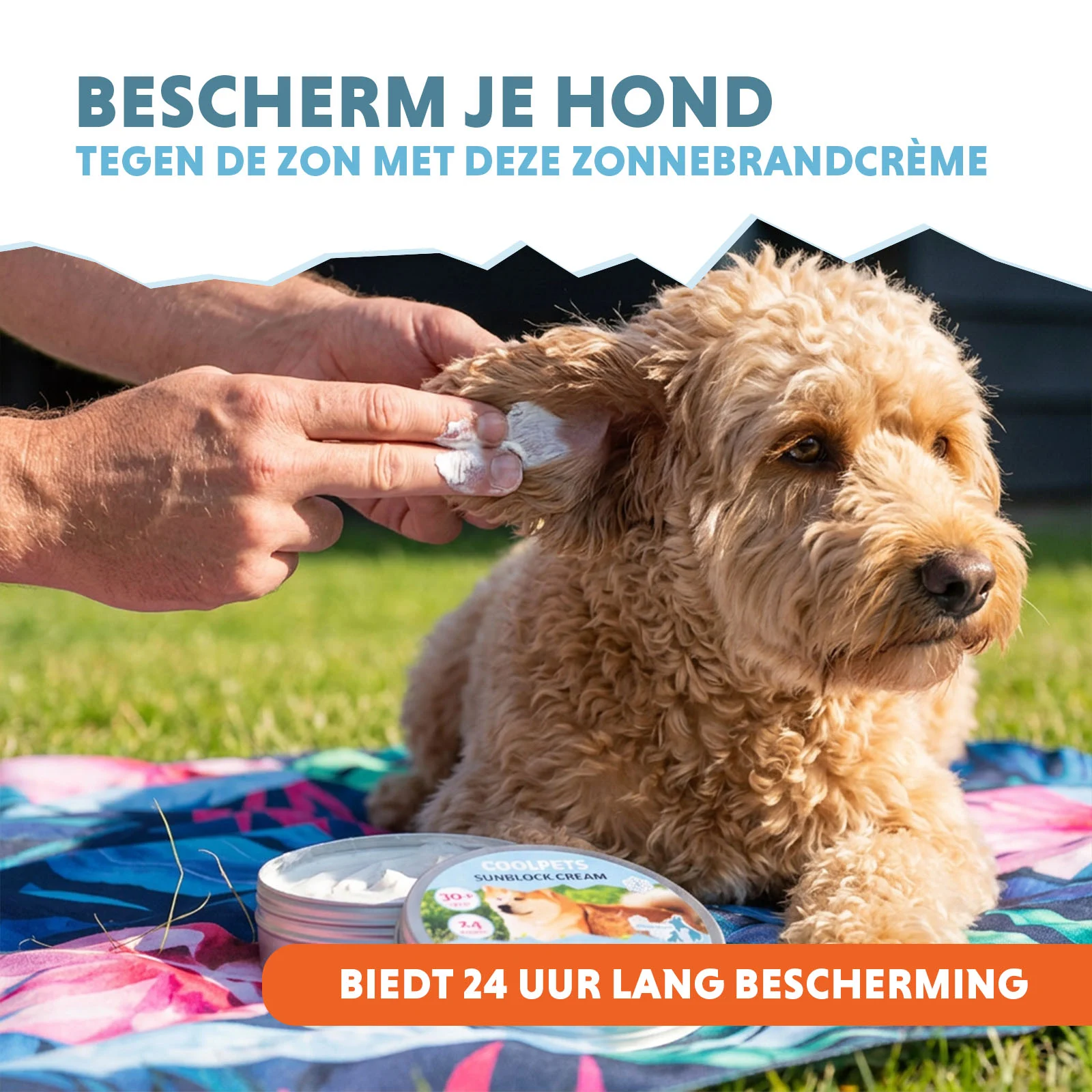 Krem przeciwsłoneczny dla psów, SPF 30+, 150 g – Coolpets Sunblock Creme - obrazek 3