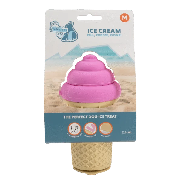 Silikonowa foremka na psie lody z przyssawką – Coolpets Ice Cream M