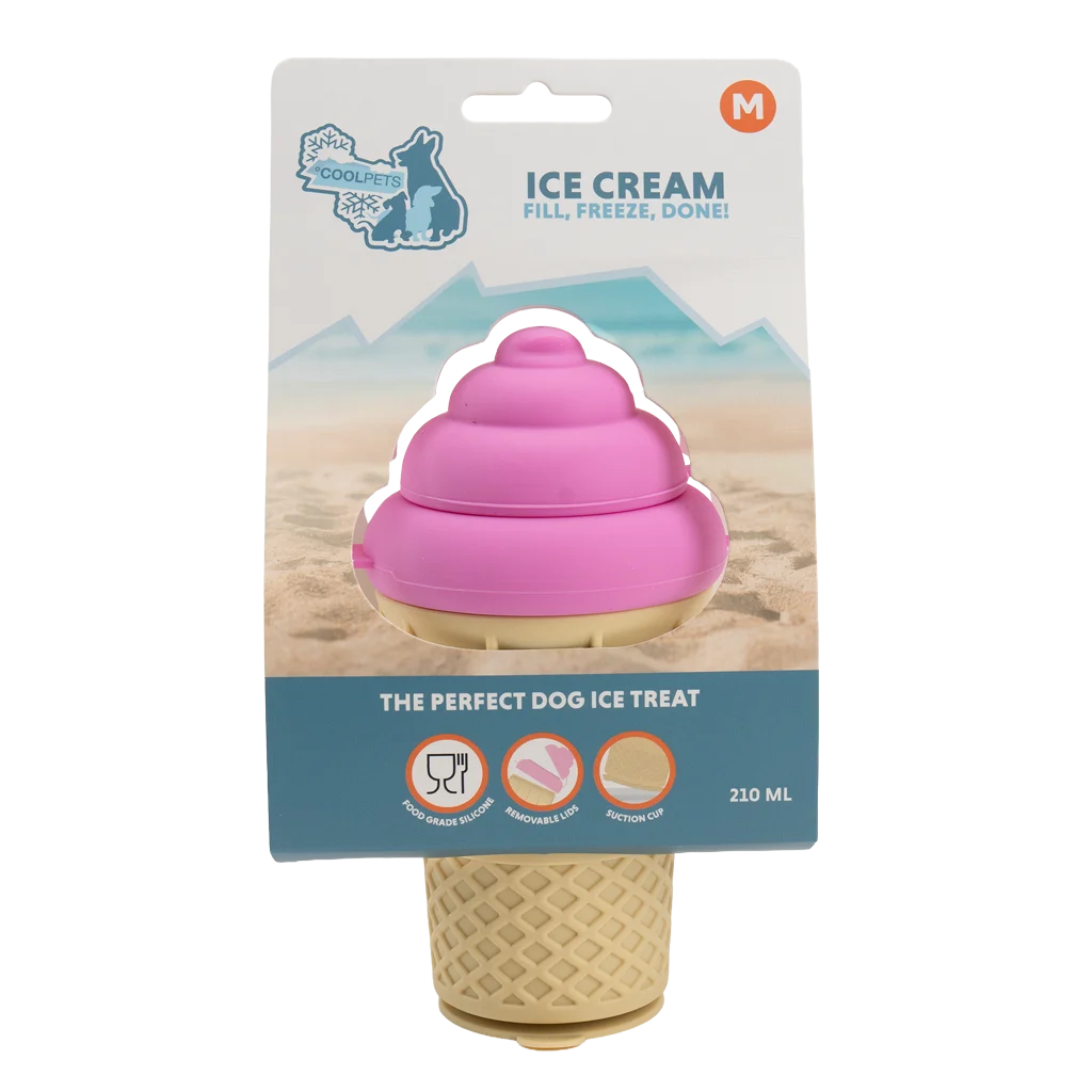 Silikonowa foremka na psie lody z przyssawką – Coolpets Ice Cream M - obrazek 1