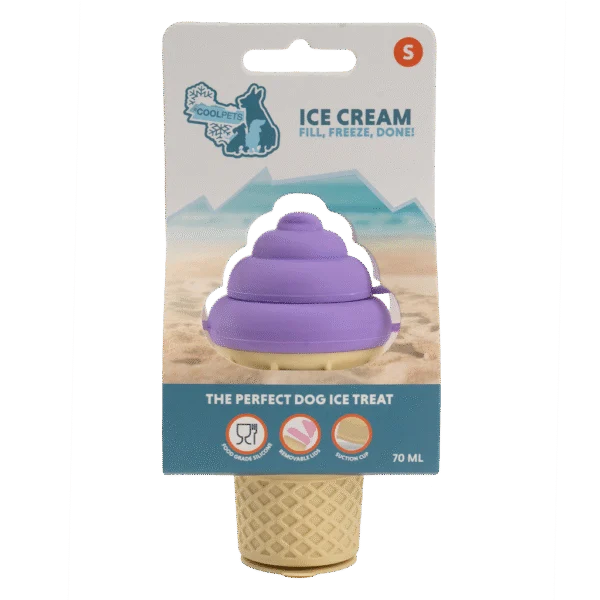 Silikonowa foremka na psie lody z przyssawką – Coolpets Ice Cream S