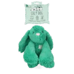 Pluszowy królik dla psa z imitacją bicia serca i podgrzewanym woreczkiem, zielony, 30 x 20 cm – Cozy Dog Bunny