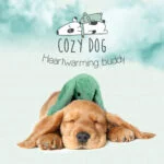 Pluszowy królik dla psa z imitacją bicia serca i podgrzewanym woreczkiem, zielony, 30 x 20 cm – Cozy Dog Bunny - obrazek 4
