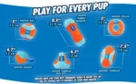 Piłka dla psa z wierzchnią warstwą z chenille do zabawy w domu, Ø 12 cm – Chuckit! Indoor Ball - obrazek 4