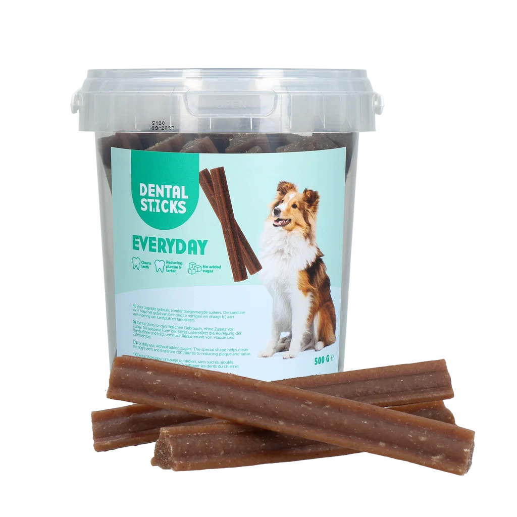 Niskotłuszczowe gryzaki dla psów, 500 g – Dental Sticks - obrazek 1