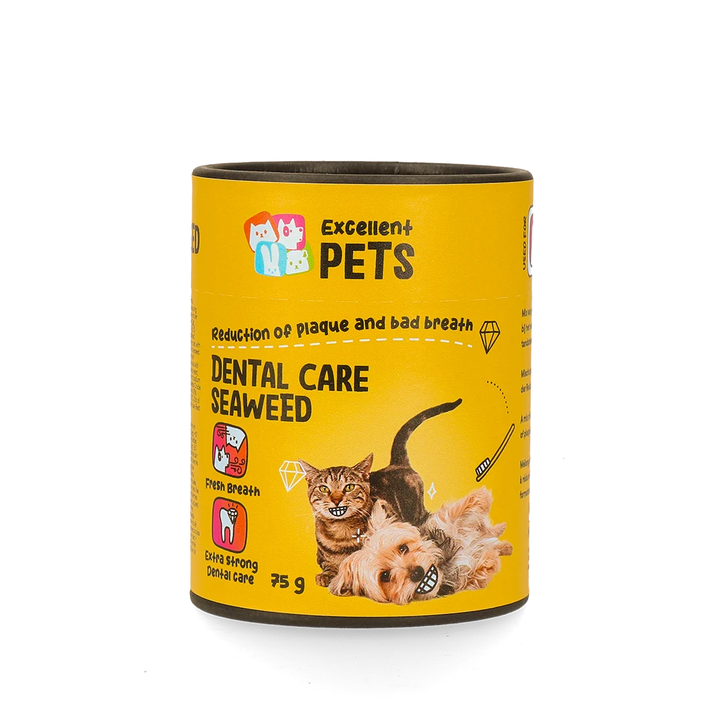 Suplement na zęby dla psów i kotów, 75 g – Excellent Pets Dental Care Seaweed - obrazek 1