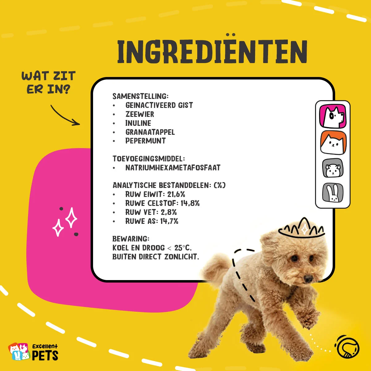 Suplement na zęby dla psów i kotów, 75 g – Excellent Pets Dental Care Seaweed - obrazek 4