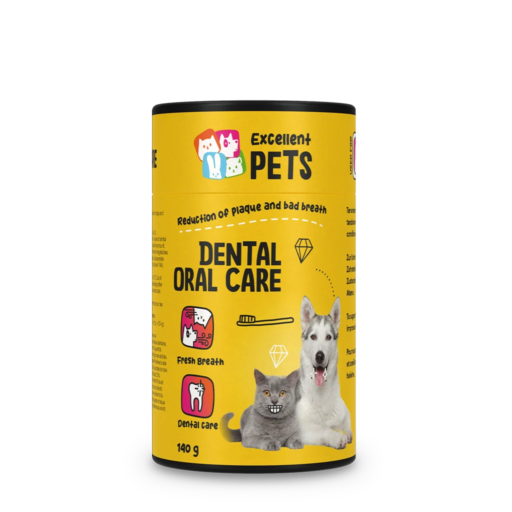 Proszek do pielęgnacji zębów dla psów i kotów, 140 g – Excellent Pets Dental Oral Care - obrazek 1