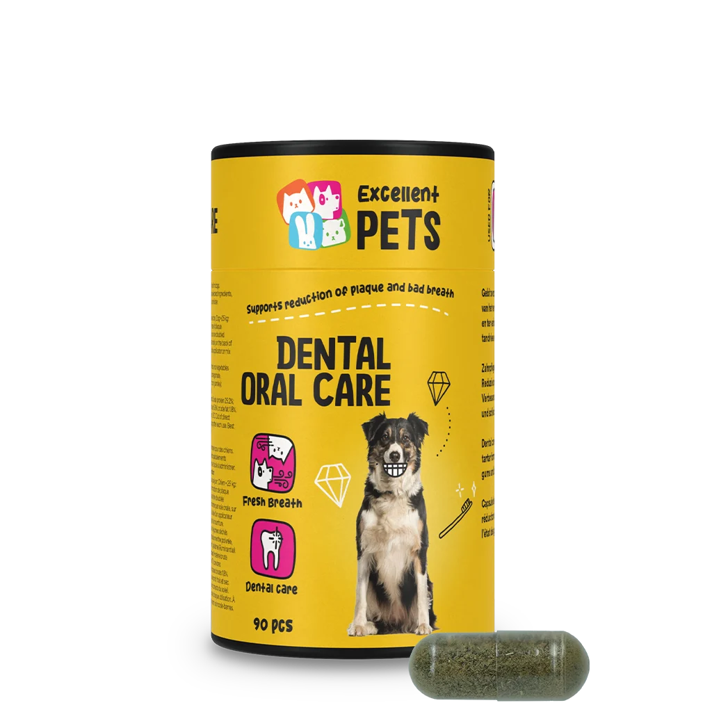 Kapsułki na zęby dla psów, 90 sztuk – Excellent Pets Dental Oral Care Capsules - obrazek 1