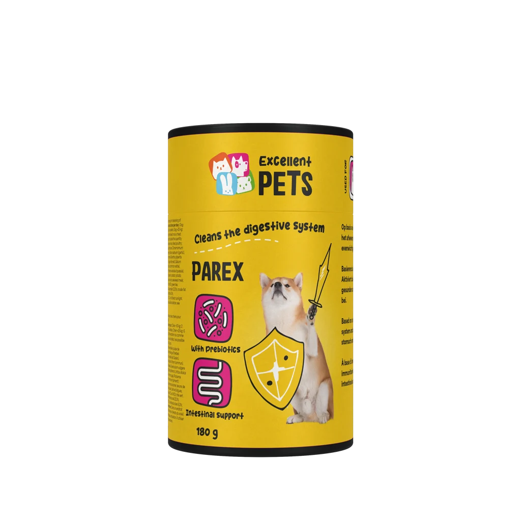 Suplement dla psa z prebiotykami w granulkach, 180 g – Excellent Pets Dog Parex - obrazek 1