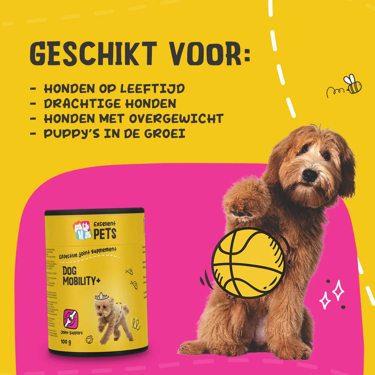 Suplement na stawy dla psa w proszku, 750 g – Excellent Pets Dog Mobility+ - obrazek 6