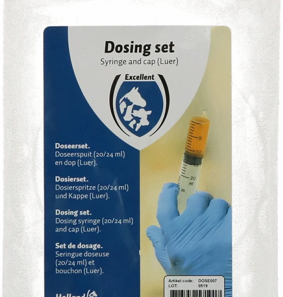 Zestaw do dawkowania z dozownikiem 20/24 ml i zatyczką Luer