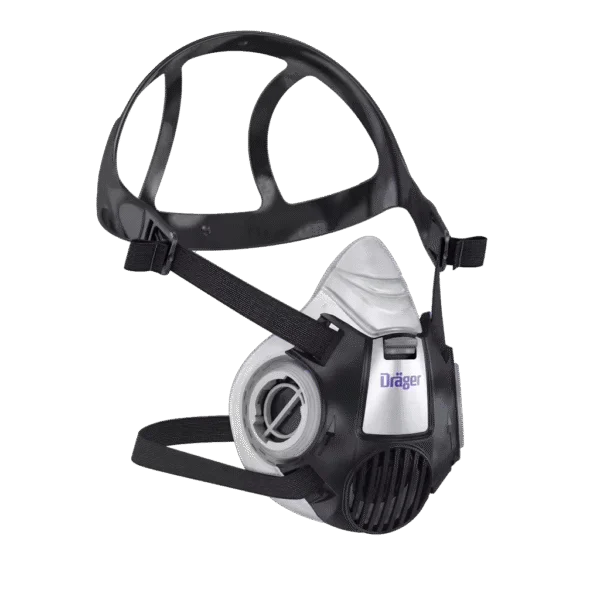 Półmaska z silikonową częścią twarzową i mocowaniem bagnetowym, L – Dräger X-plore 3300