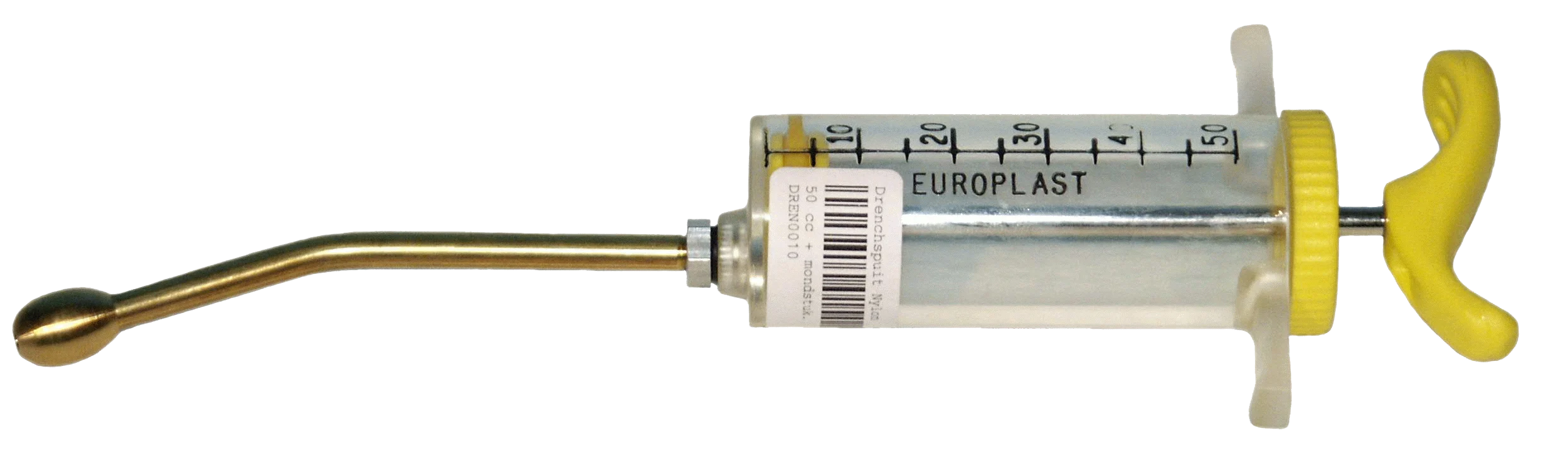 Nylonowa strzykawka do drencherowania dla owiec, 50 ml, z końcówką - obrazek 1