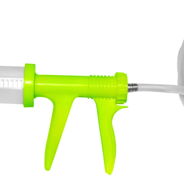Automatyczny pistolet do podawania płynów z końcówką o długości 12 cm, 80 ml – Hofman Animal Care Drench-gun Automatic