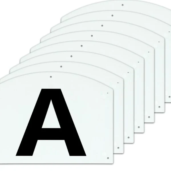 Litery ujeżdżeniowe na czworobok ABCEFHKM, 30 x 20 cm – Vplast