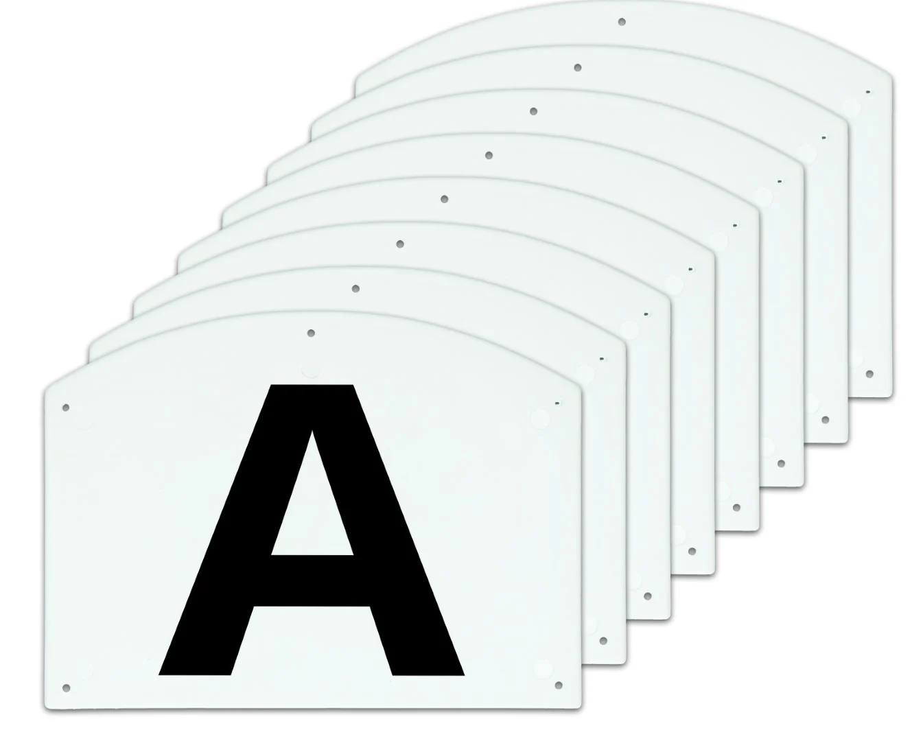 DRES00202.jpg Litery ujeżdżeniowe na czworobok ABCEFHKM, 30 x 20 cm – Vplast - obrazek 1
