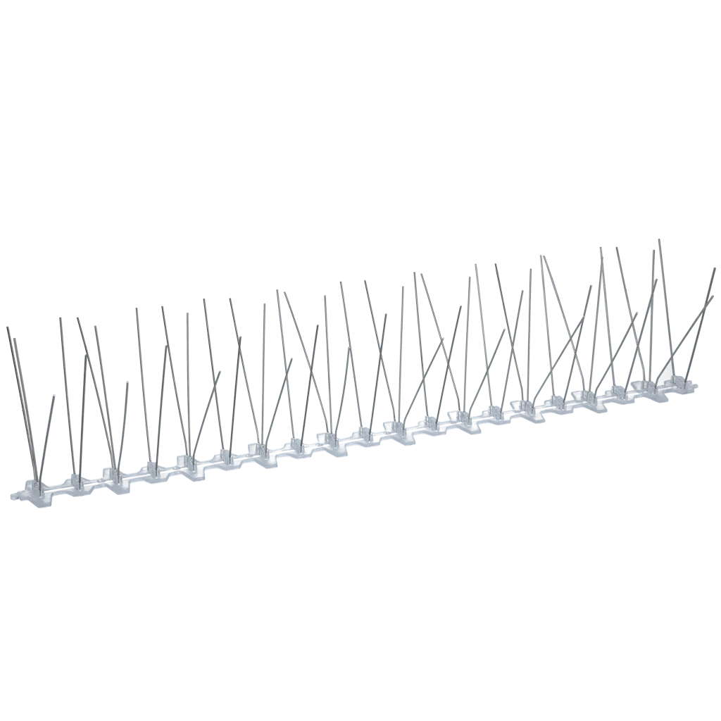 DUIV012.png Kolce przeciw gołębiom z podstawą z tworzywa sztucznego i kolcami ze stali nierdzewnej 304, 50 cm, 50 kolców – Hofman Pest Control - obrazek 1