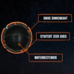 Piłka tenisowa dla psa, pływająca, Ø 6 cm, różowa – Dog Comets Starlight - obrazek 3