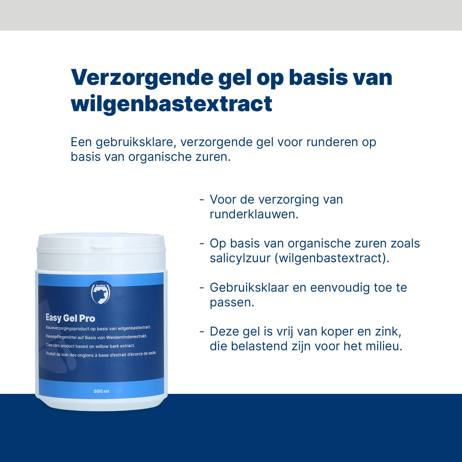 Żel pielęgnacyjny dla bydła z ekstraktem z kory wierzby – Excellent Easy Gel Pro - obrazek 2