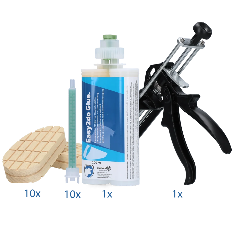 Zestaw startowy kleju do racic na 10 zabiegów, 200 ml – Excellent Easy2do Glue - obrazek 1