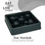 Miska spowalniająca jedzenie dla psa z gwiaździstym wzorem, XS 14 cm, szara – Eat Slow Live Longer Star - obrazek 2