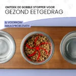 Wkład spowalniający jedzenie do miski dla psa z przyssawkami, niebieski M, średnica podstawy 11,5 cm – Eat Slow Live Longer Gobble Stopper - obrazek 4
