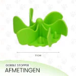 Wkład spowalniający jedzenie do miski dla psa z przyssawkami, zielony M, średnica podstawy 11,5 cm – Eat Slow Live Longer Gobble Stopper - obrazek 5
