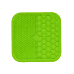 Mata do lizania dla psów z wypustkami i wzorem plastra miodu, 21 x 21 cm, zielona – Eat Slow Live Longer Lick Mat Duo M - obrazek 2