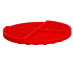 Okrągła mata do lizania z głębokimi zagłębieniami, czerwona, ø 21 cm – Eat Slow Live Longer Lick Mat Dimensions Circle - obrazek 3