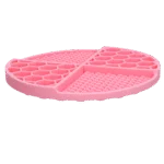 Okrągła mata do lizania z głębokimi przegródkami, różowa, ø 21 cm – Eat Slow Live Longer Lick Mat Dimensions Circle - obrazek 2