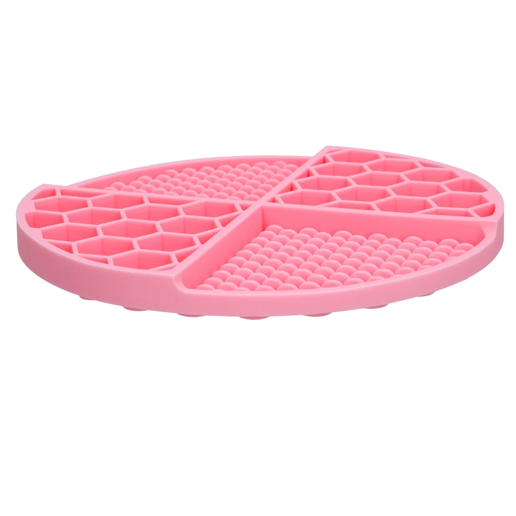 Okrągła mata do lizania z głębokimi przegródkami, różowa, ø 21 cm – Eat Slow Live Longer Lick Mat Dimensions Circle - obrazek 2