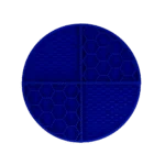 Okrągła mata do lizania z głębokimi przegródkami, niebieska, ø 21 cm – Eat Slow Live Longer Lick Mat Dimensions Circle - obrazek 2