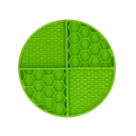 Okrągła mata do lizania z głębokimi wgłębieniami, zielona, ø 21 cm – Eat Slow Live Longer Lick Mat Dimensions Circle - obrazek 2