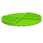 Okrągła mata do lizania z głębokimi wgłębieniami, zielona, ø 21 cm – Eat Slow Live Longer Lick Mat Dimensions Circle - obrazek 3