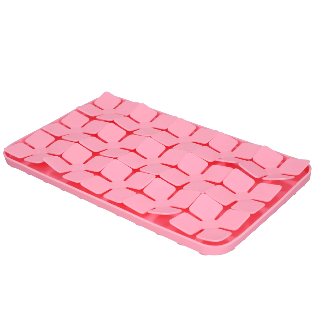 Mata do lizania dla psów z płatkami w kształcie kwiatów i przyssawkami, 21 x 34 cm, różowa – Eat Slow Live Longer Lick Mat Dimensions Flower - obrazek 3
