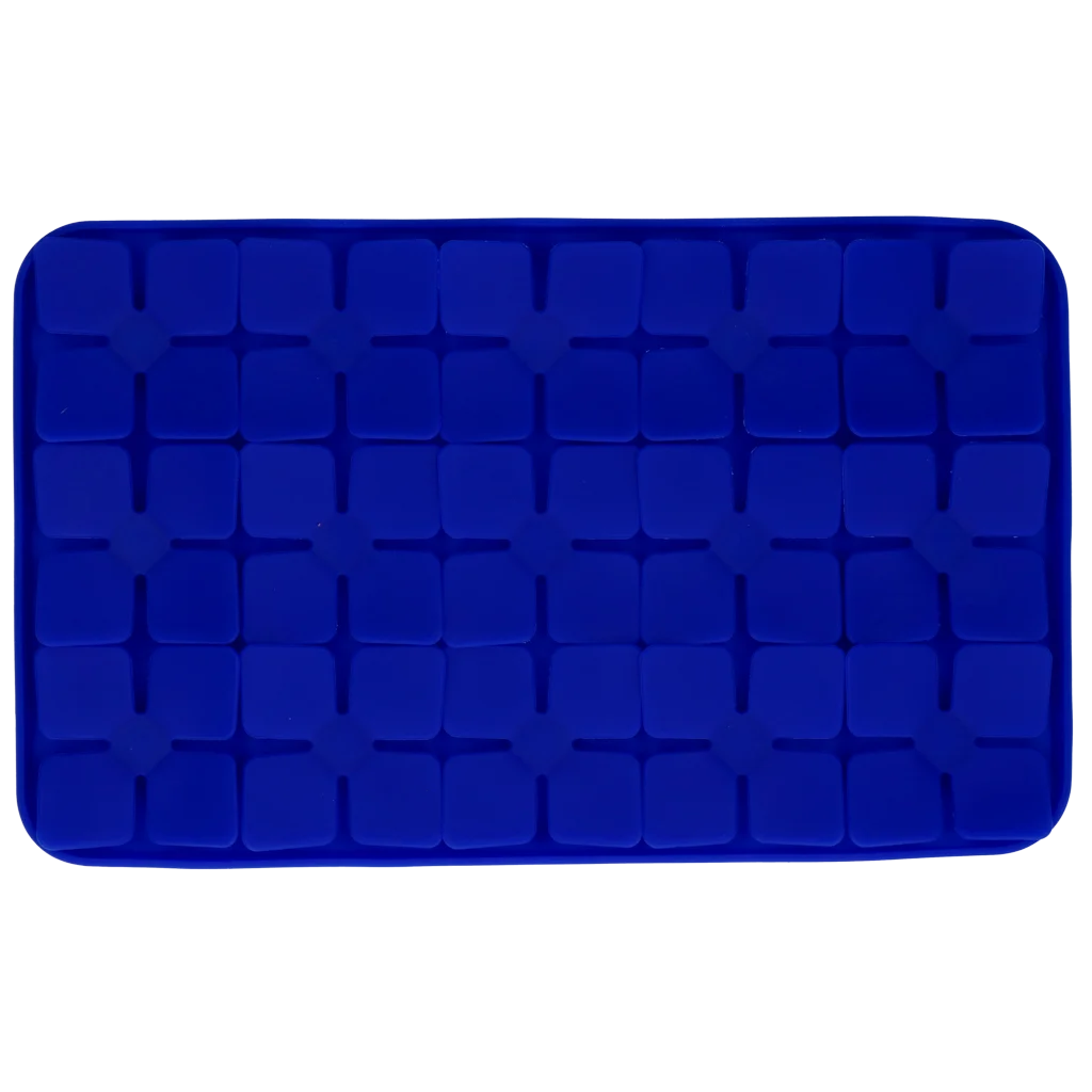 Mata do lizania dla psów z płatkami w kształcie kwiatów i przyssawkami, 21 x 34 cm, niebieska – Eat Slow Live Longer Lick Mat Dimensions Flower - obrazek 2