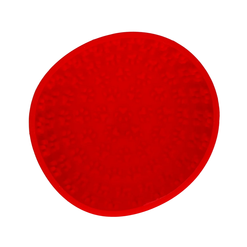 Miska spowalniająca jedzenie dla psów z matą do lizania, czerwona, 17 cm – Eat Slow Live Longer Lick Mat Wobble Bowl - obrazek 2